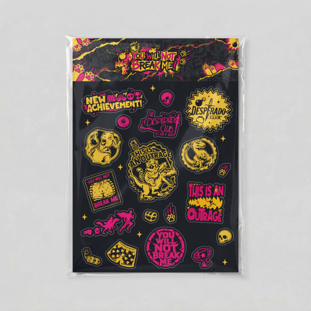 YOU WILL NOT BREAK ME Geek Sticker Set