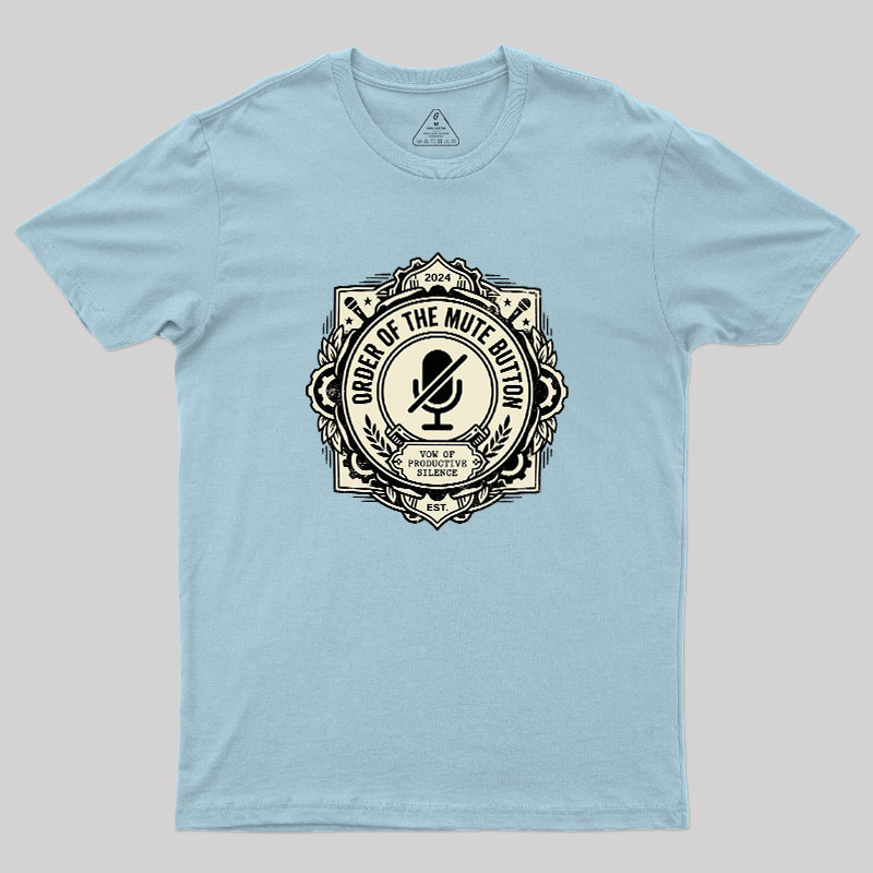 Mute Button Monastery Geek T-Shirt