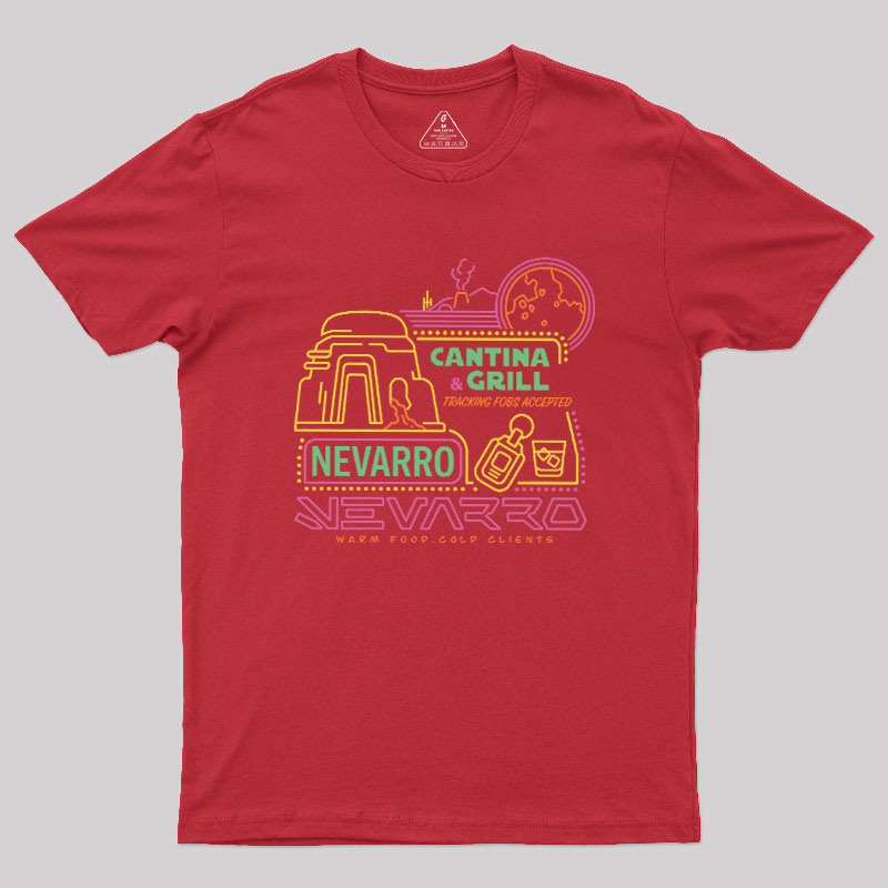 The Bounty Hunter's Cantina Neon Sign Geek T-Shirt