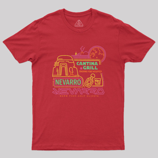 The Bounty Hunter's Cantina Neon Sign Geek T-Shirt