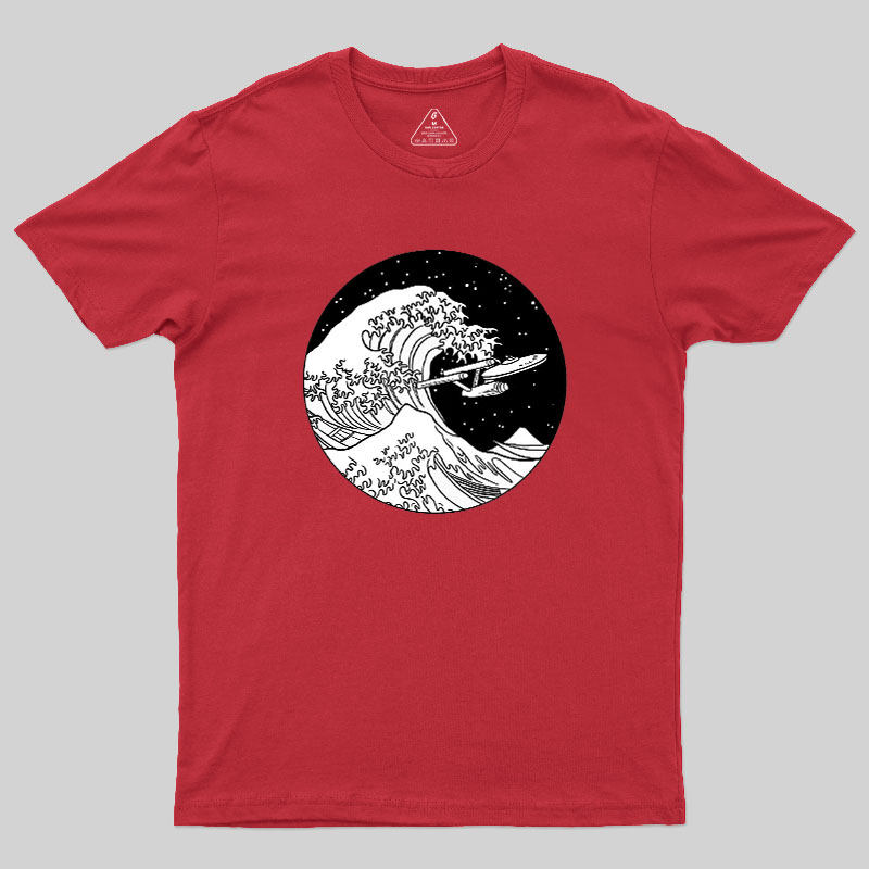 Trek Spaceship In Space Geek T-Shirt