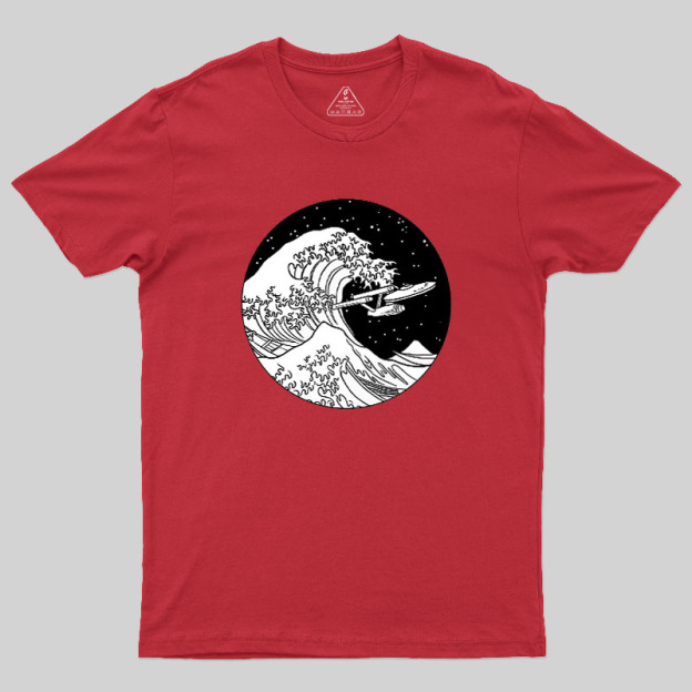 Trek Spaceship In Space Geek T-Shirt