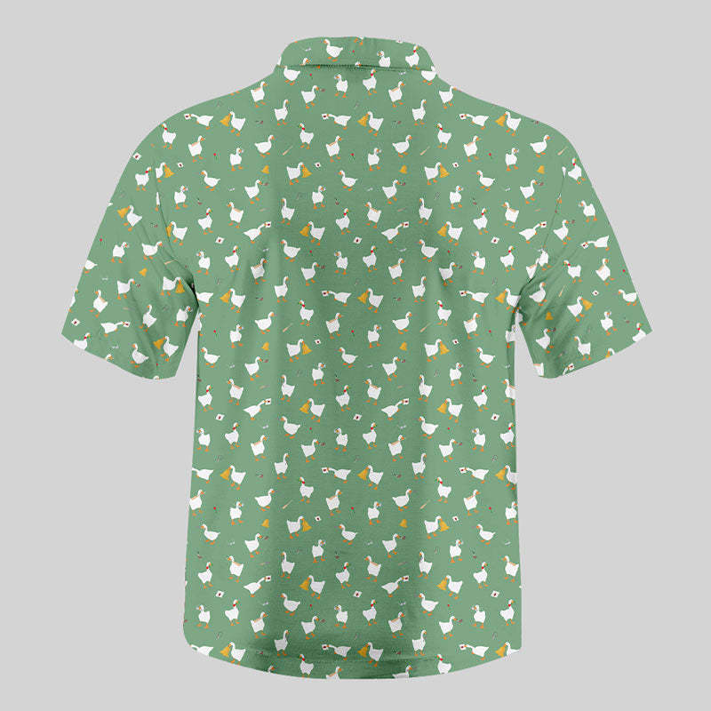 Goose Game Button Up Pocket Shirt