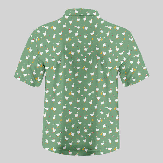 Goose Game Button Up Pocket Shirt