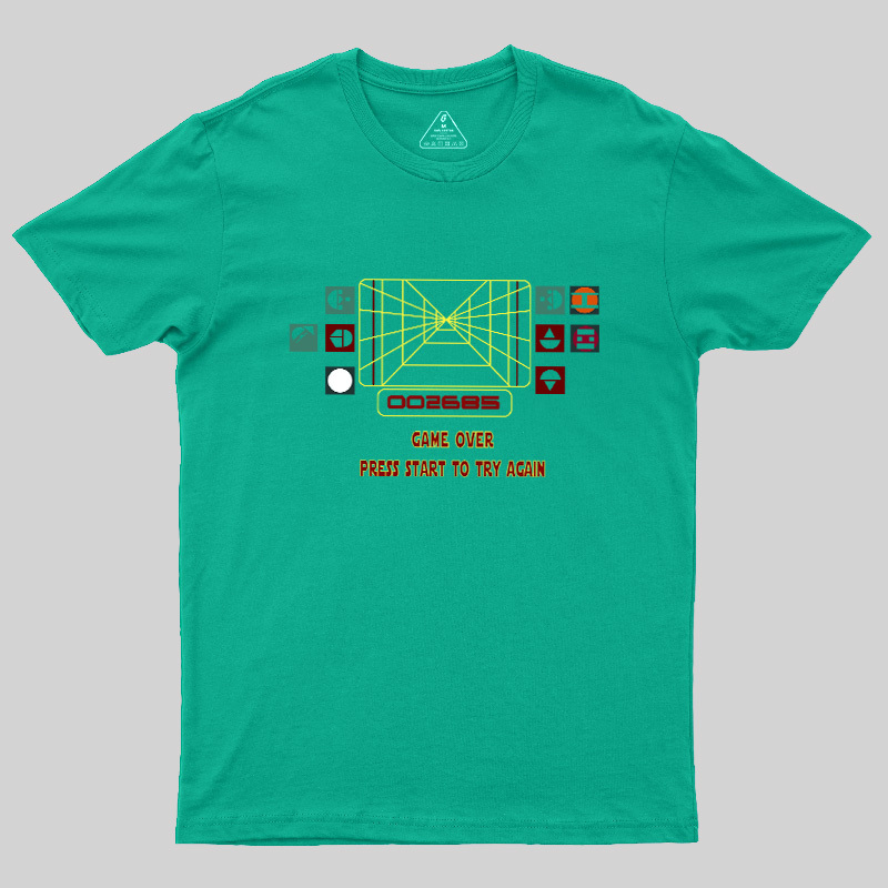 Star Raiders Game Over Geek T-Shirt