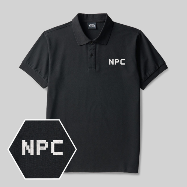 NPC Geek Embroidered Polo Shirt