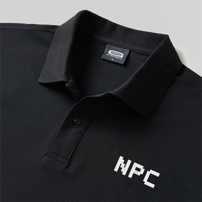 NPC Geek Embroidered Polo Shirt