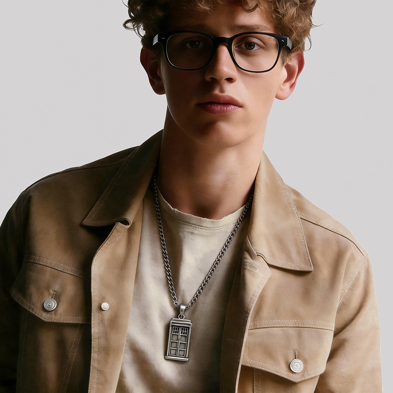 The Gate Of Time Geek Sculptural Necklace