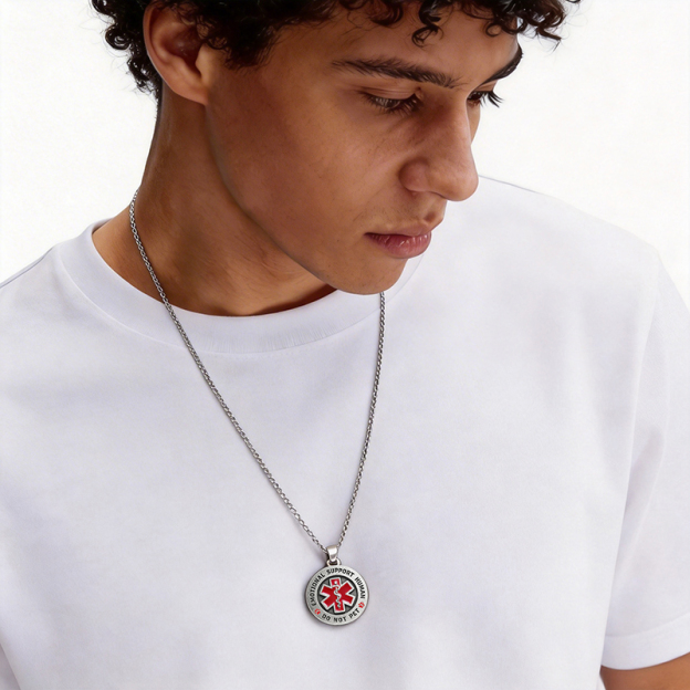 Emotional Support Human Geek Sculptural Necklace