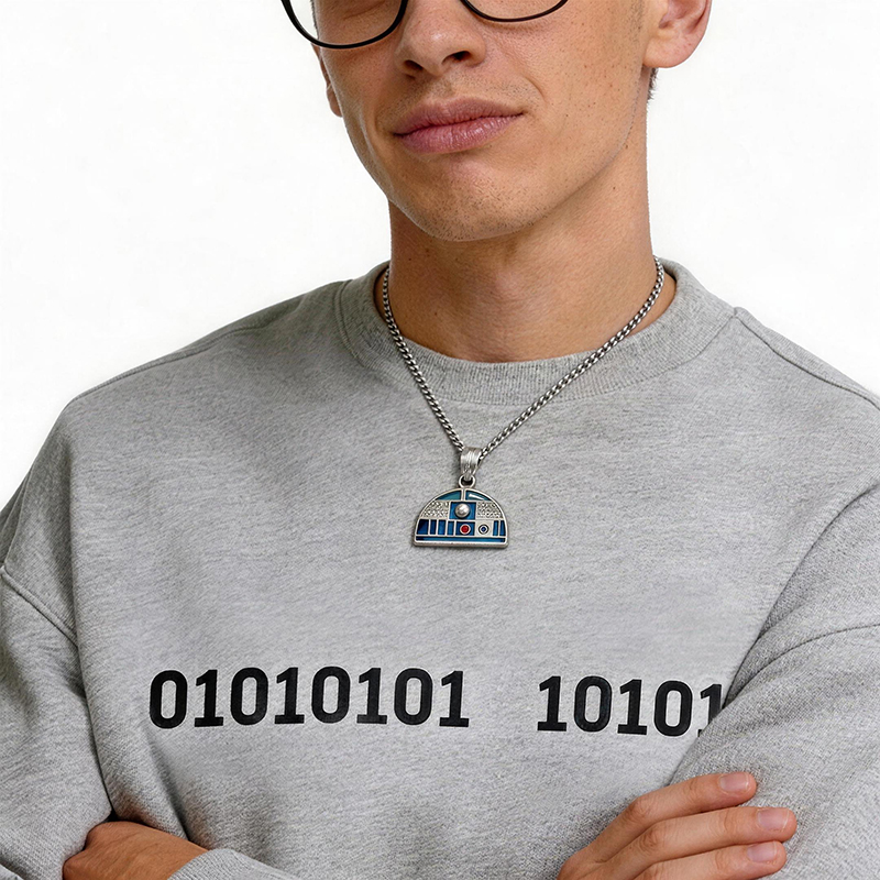 Beep Beep Buddy Geek Sculptural Necklace