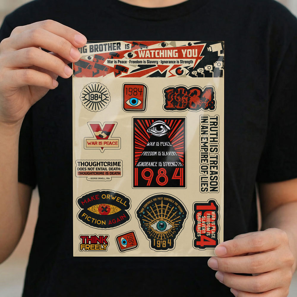 1984-Big Brother Edition Geek Sticker Set