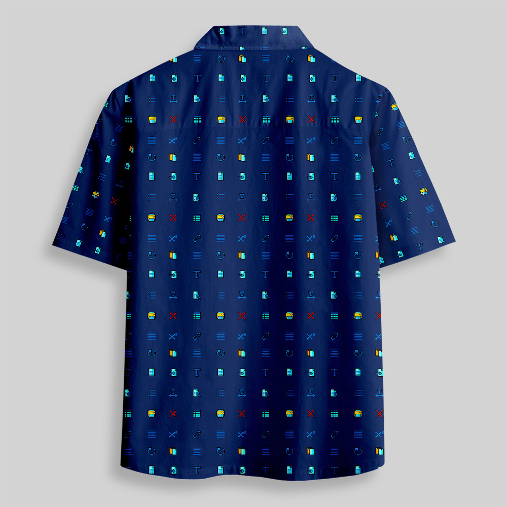Tech Icons Button Up Pocket Shirt
