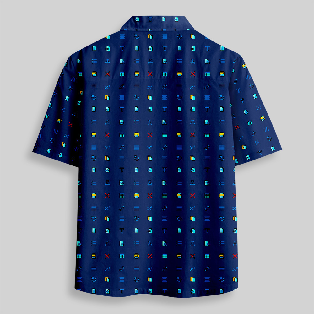 Tech Icons Button Up Pocket Shirt