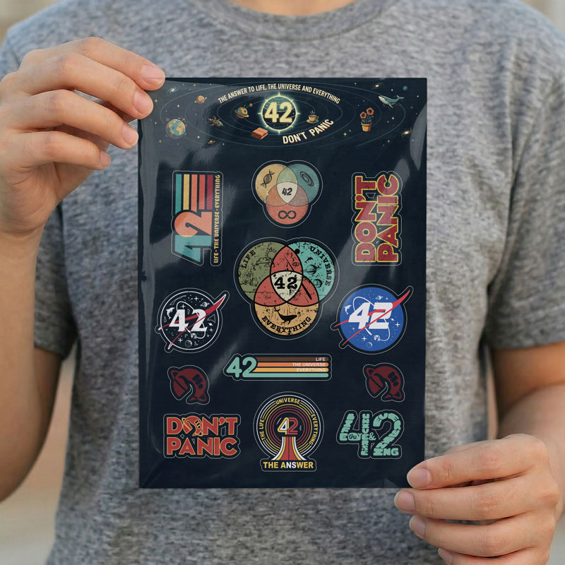 Answer To Everything Geek Sticker Set