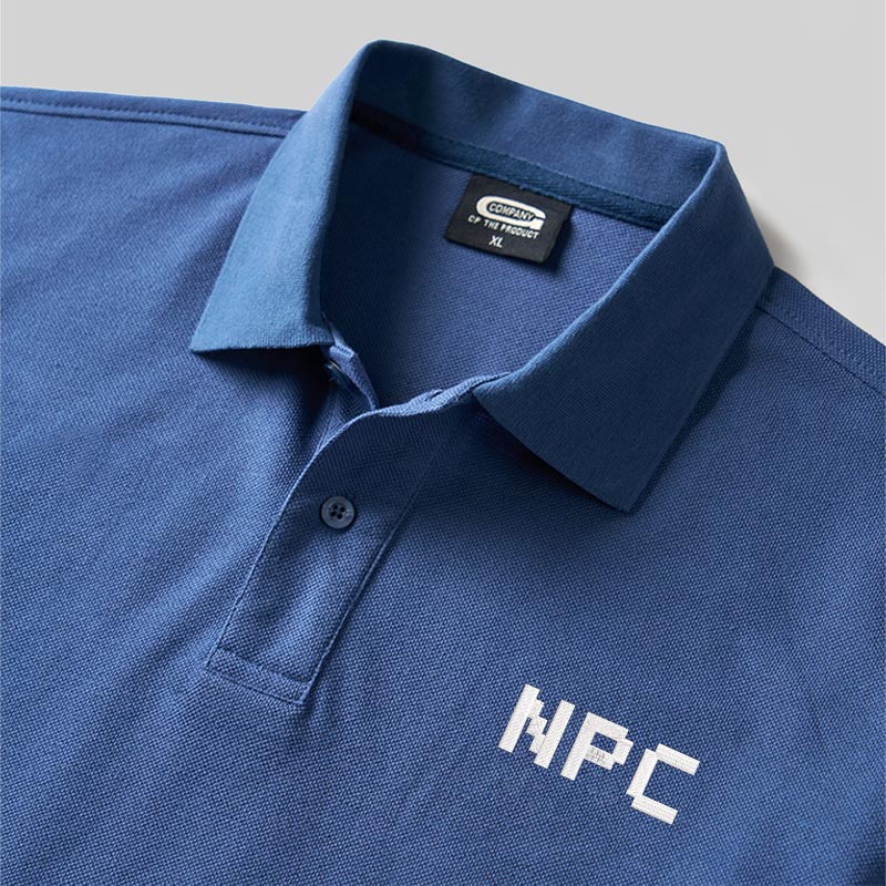 NPC Geek Embroidered Polo Shirt