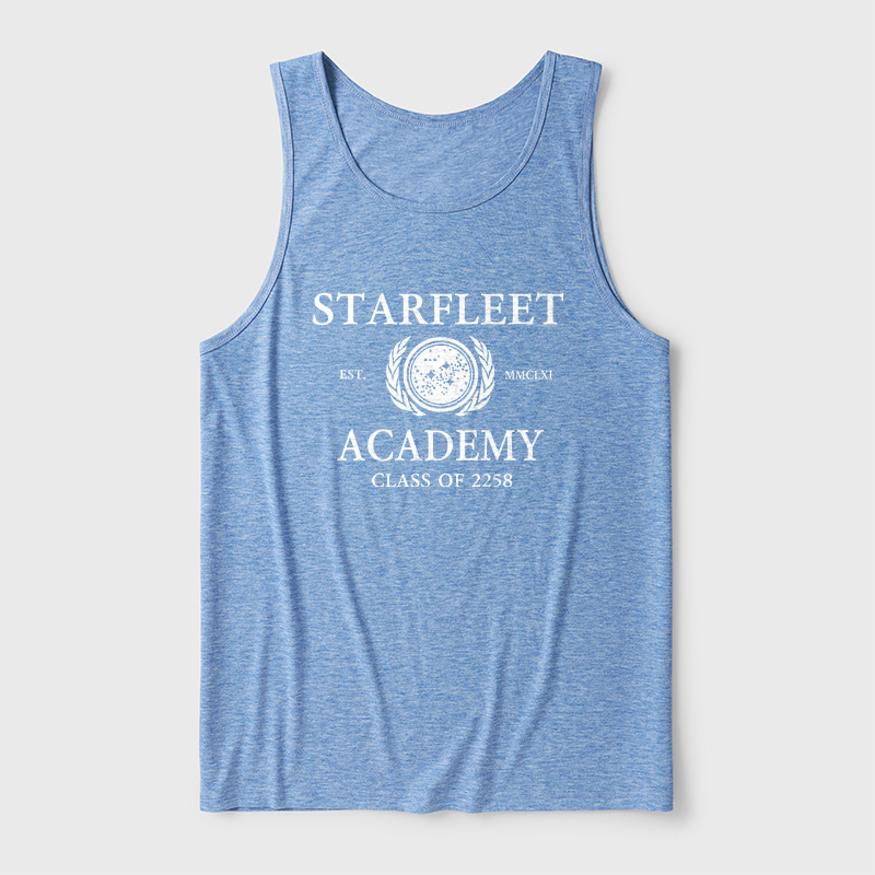 Starfleet Acadmey Class Of 2258 White Ultra Soft Heather Tank