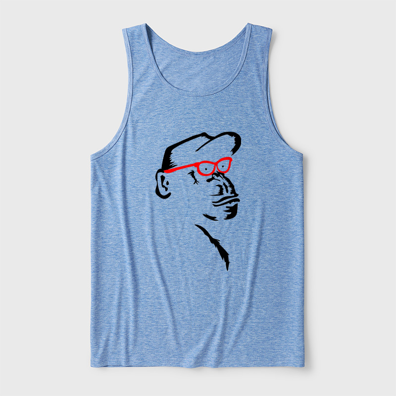 Monkey With Red Ultra Soft Heather Tank