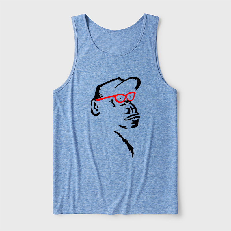 Monkey With Red Ultra Soft Heather Tank