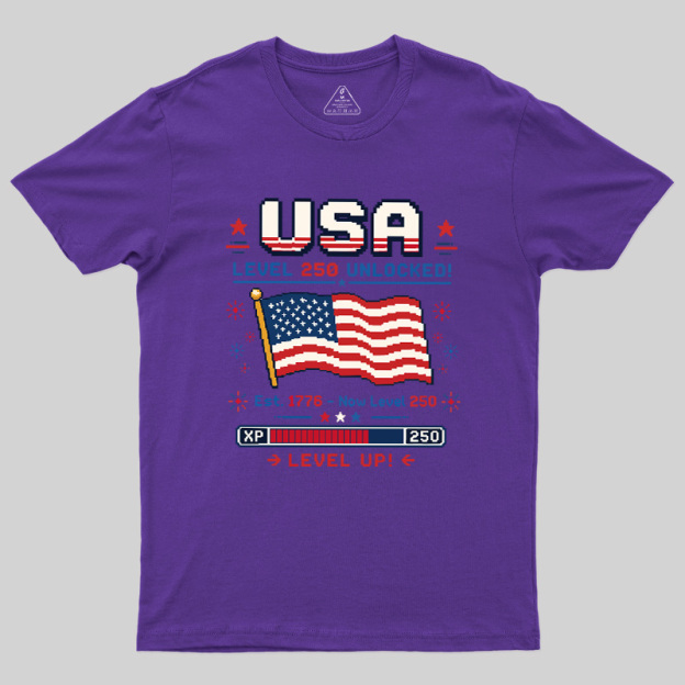 USA Level Up Geek T-Shirt
