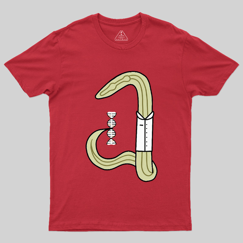 C Elegans Scientist Worm Biology Geek T-Shirt