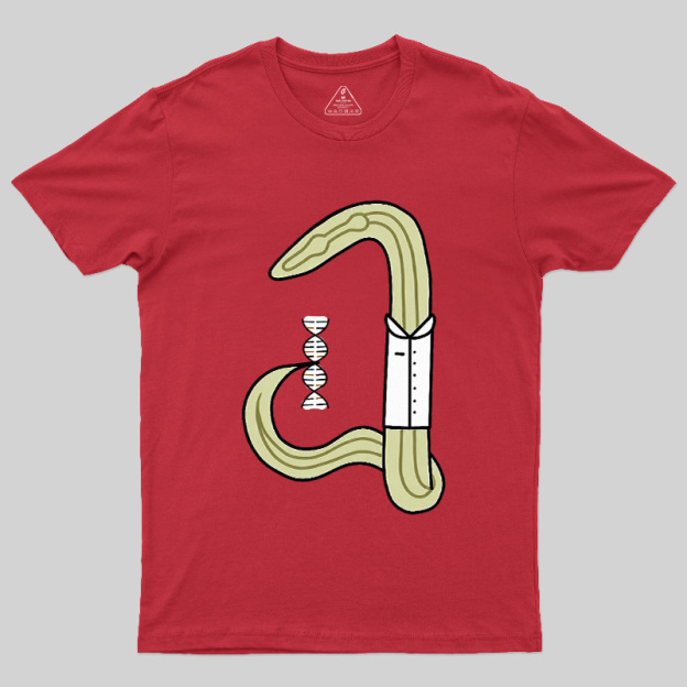 C Elegans Scientist Worm Biology Geek T-Shirt