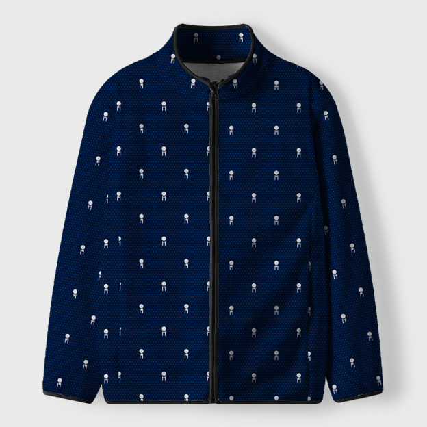 USS Enterpris Icon Geek Polar Fleece Full-Zip Jacket
