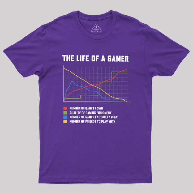 The Life Of A Gamer Geek T-Shirt