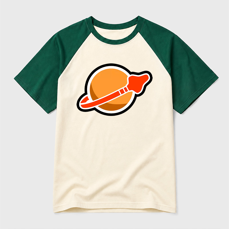 New Space Mars Geek Retro Raglan T-Shirt