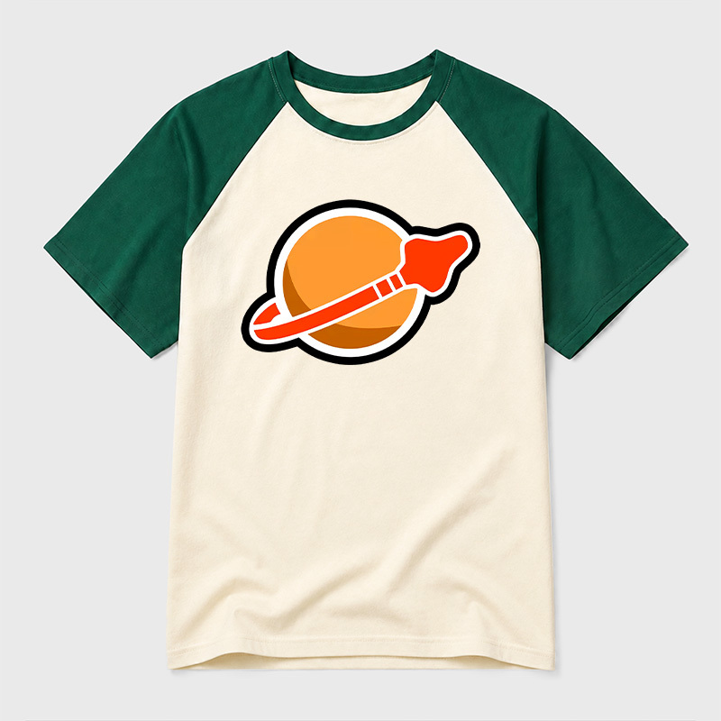 New Space Mars Geek Retro Raglan T-Shirt