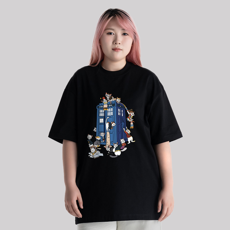 Doctor Cat Unisex Oversized T-shirt