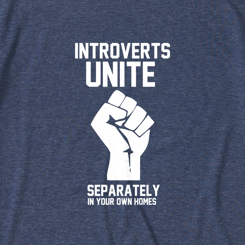 Introverts Unite Ultra Soft Heather Tee
