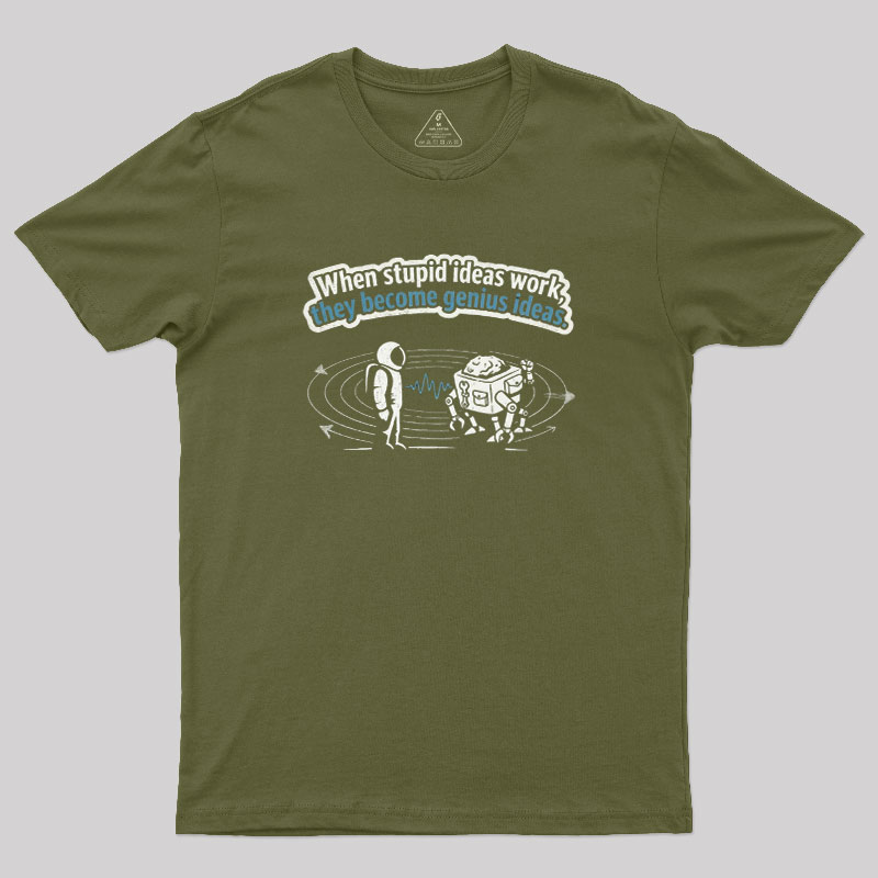 Stupid Genius Theory Geek T-Shirt
