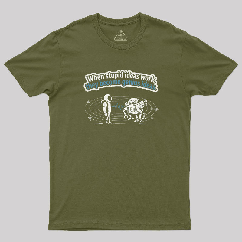 Stupid Genius Theory Geek T-Shirt