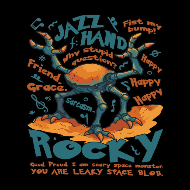 Rocky Jazz Hand Geek T-Shirt