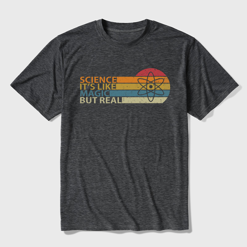 Science It's Like Magic But Real Ultra Soft Heather Tees