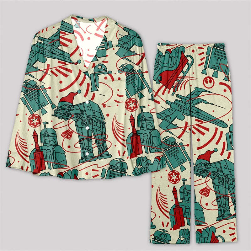 Geeksoutfit Christmas Star Wars AT-AT Pajama Sets for Sale