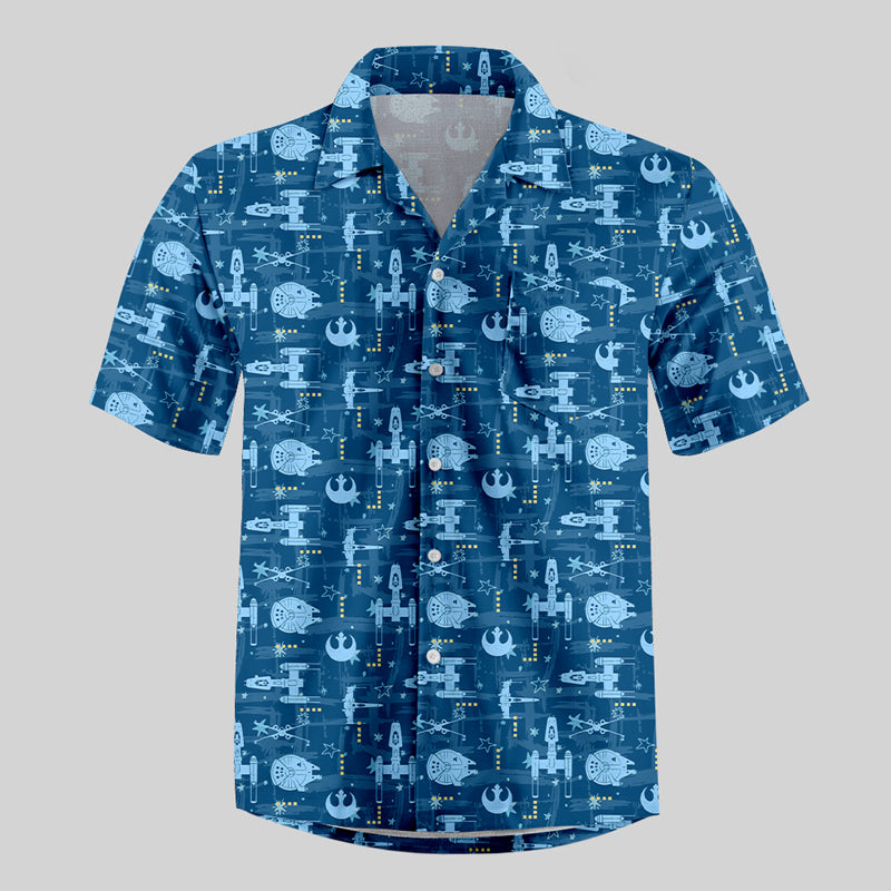 Space Odyssey Button Up Pocket Shirt