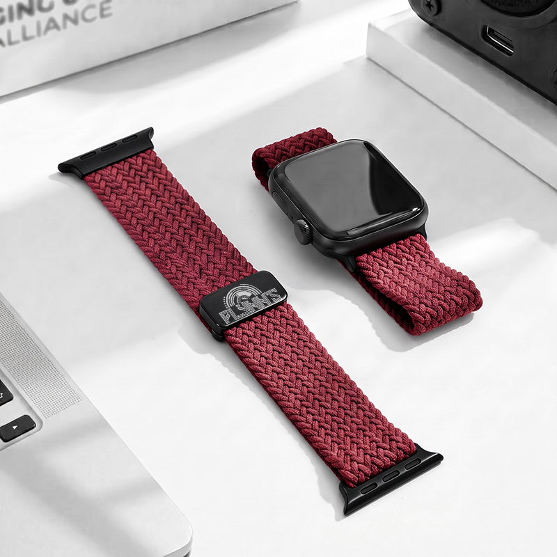 Flynn's Arcade Est 1982 Geek Braided Fabric Watchband