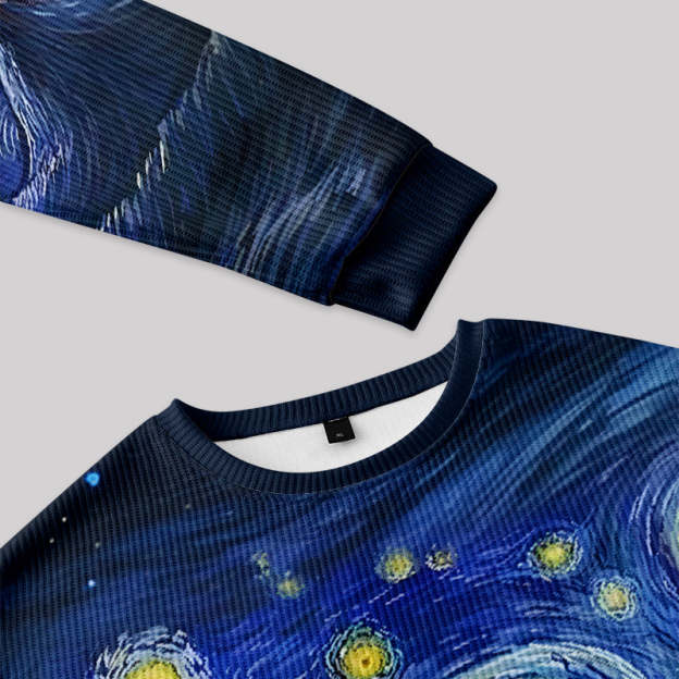 Starry Night of Mordor Fuzzy Fleece Sweatshirt