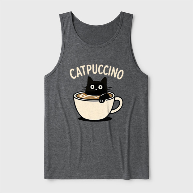Catpuccino Ultra Soft Heather Tank