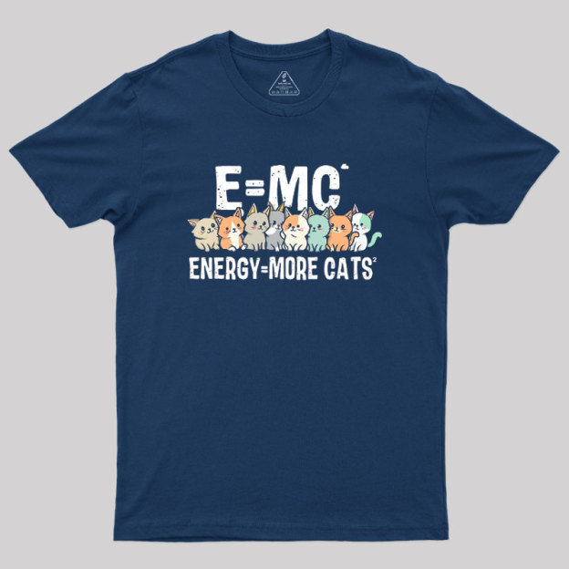 Energy=More Cats^2 Geek T-Shirt