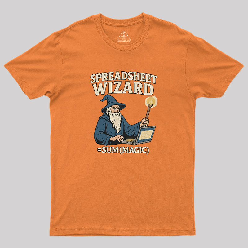 Spreadsheet Wizard Geek T-Shirt