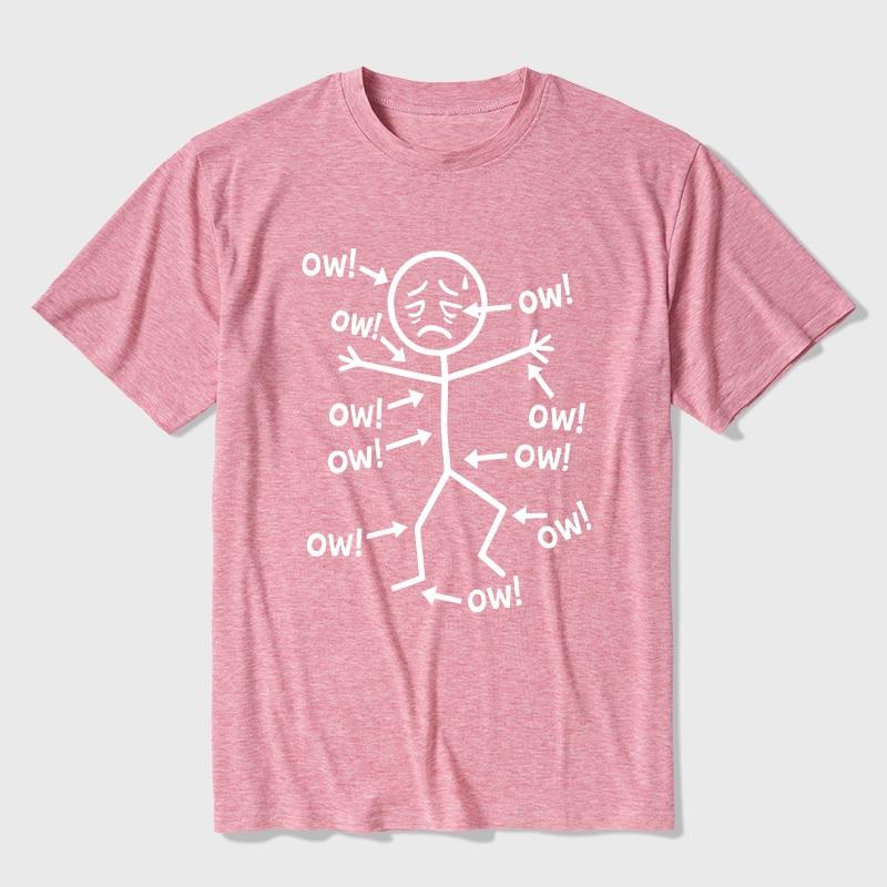 Ow Ow Ow Ultra Soft Heather Tees