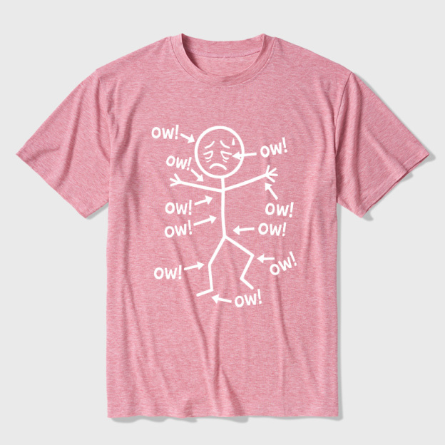 Ow Ow Ow Ultra Soft Heather Tees