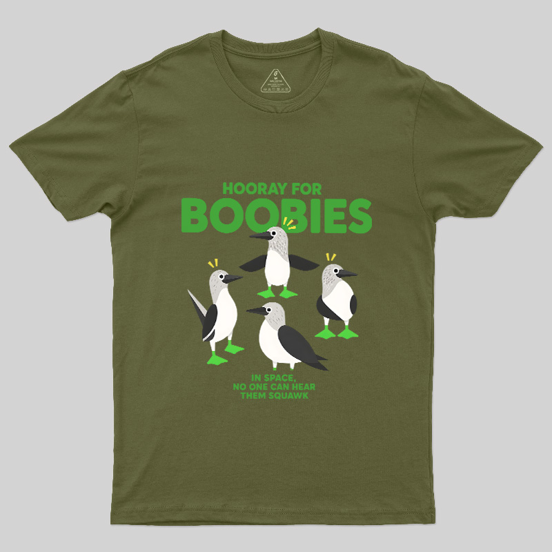 Hooray For Boobies Geek T-Shirt