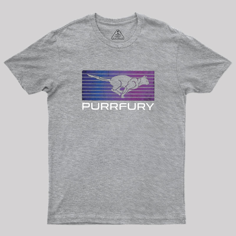 Purrfury Cat Wick Geek T-Shirt