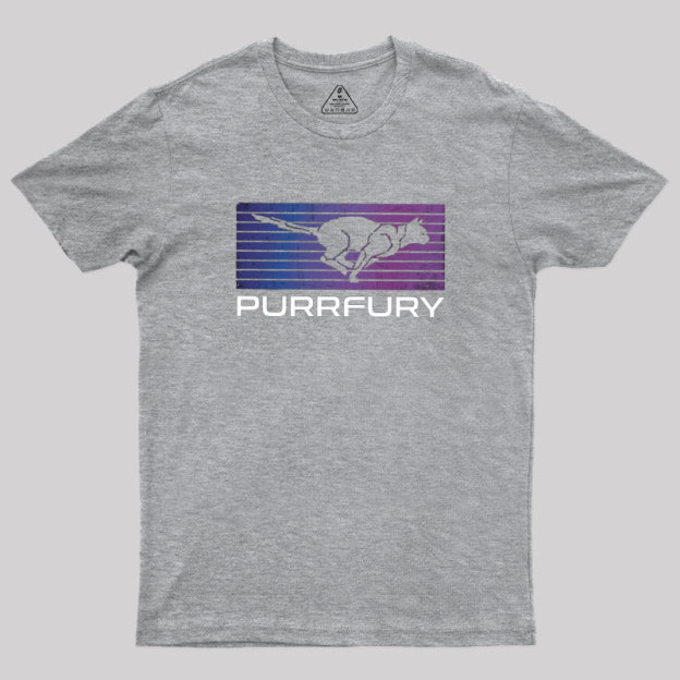 Purrfury Cat Wick Geek T-Shirt