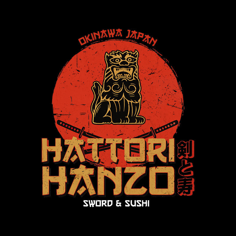 Hattori Hanzo Sword & Sushi Geek T-Shirt