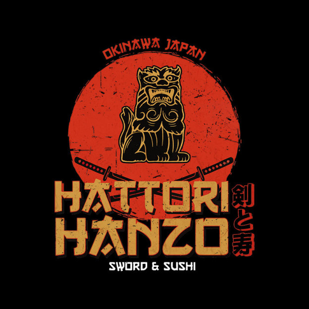 Hattori Hanzo Sword & Sushi Geek T-Shirt