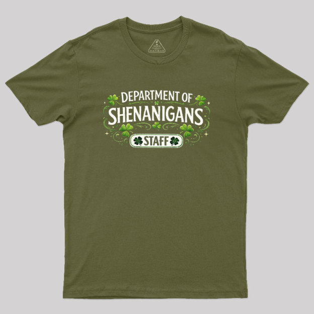 Department of Shenanigans Staff Geek T-Shirt